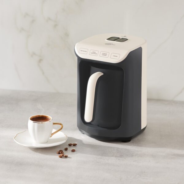 Karaca Hatır Köz Türk Kahve Makinesi Krem 5 Fincan Kapasiteli Bol Köpüklü