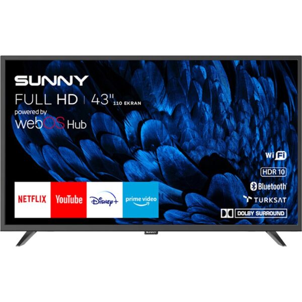 Sunny SN43DAL540C 43" 109 Ekran Dahili Uydu Alıcılı Full HD Smart LED TV
