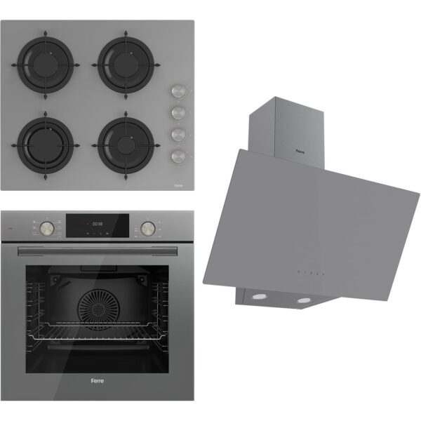 Ferre Flowart  Serisi Gri Set (CS208 + QMS63CPR +D079 )