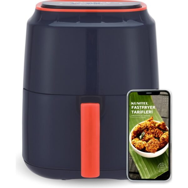 Kumtel Sporfit Lacivert Digital Fastfryer (Yağsız Fritöz Airfryer) HAF-09
