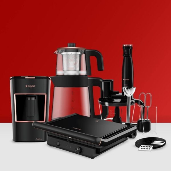 Arçelik Yeni Trend Siyah Resital Mutfak Paketi Çeyiz Seti