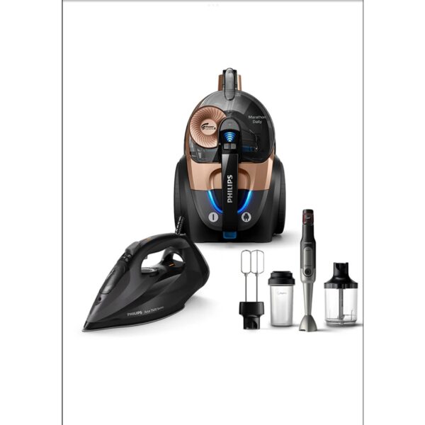 Philips Anneler Gününe Özel Avantajlı 3’lü Set Elektrikli Süpürge Blender Set+ Buharlıütü