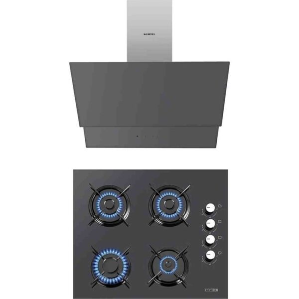 Kumtel Ankastre 2 Li Set Antrasit Lpg Ayarlı