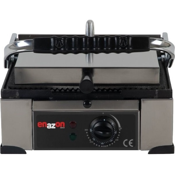 Enazon Organik Demir Döküm (Kaplamasız) Tost Makinası (Temizleme Fırçası Hediyeli.)