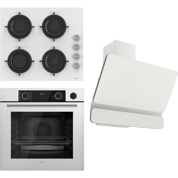 Ferre Steamart&fryart Serisi Buharlı Pişirme Beyaz Set (CS206 + XE64CB +D081 )