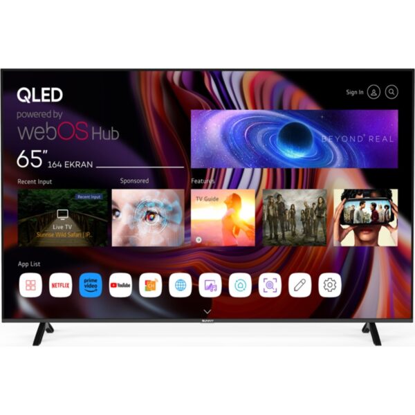 Sunny SN65QMN252 65" 165 Ekran Dahili Uydu Alıcılı 4K Ultra HD Smart QLED TV