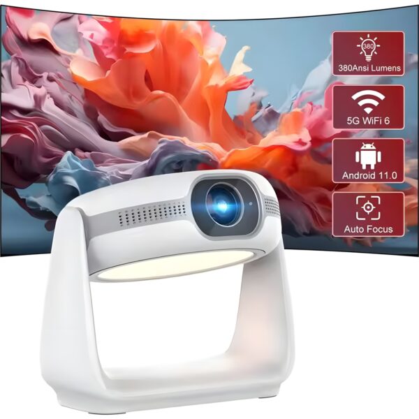 Airstorr K1 1080P 5g Wifi Taşınabilir Projektör 4K Hd Video Ev Sineması Projektörü