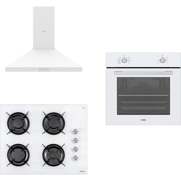 Vestel Beyaz 3 Lü Ankastre Set  80 (Af 4661 Yb - Ao 65104 B - Ad 60030 B )