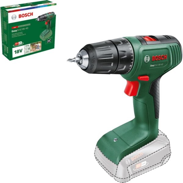 Home And Garden Easydrill 18V-40 Akülü Vidalama Makinesi (Aküsüz, 18 Volt Sistem, Kartonda)