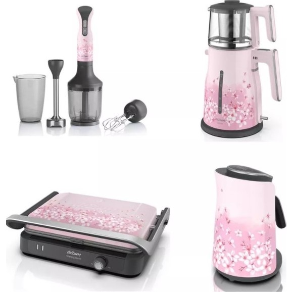 Arzum AR9015 Pro Kiraz Çiçeği Çeyiz Seti