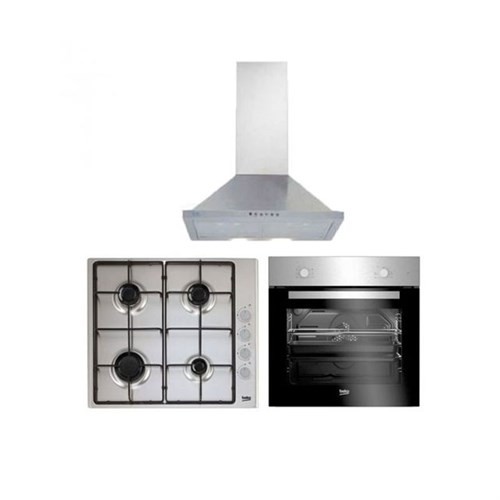 Beko Yeni Eco Inox Ankastre Set (BFM 310 I ( 21000 ) - BOMD D 6110 EI (64160)- ADP 61420 I)